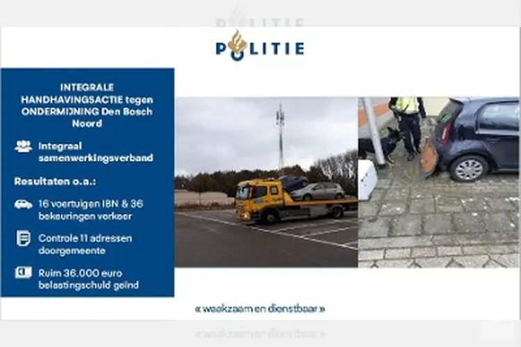 Integrale actie in ’s-Hertogenbosch-Noord tegen ondermijning