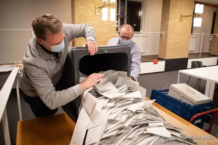 Stemmen tellen in volle gang, VVD blijft grootste, D&#39;66 grote winnaar